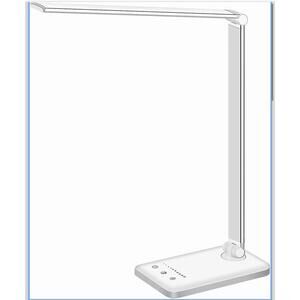 White Crown LED Desk Lamp With USB Adjustable Eye Protection 5V 6W